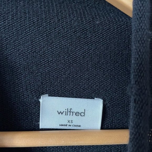 Aritzia Wilfred Cyprie Merino Wool Mock Neck Chalet Sweater Midi Dress Sz XS - Picture 10 of 11